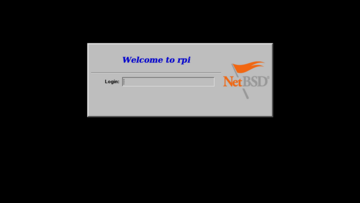 Screenshot of the login screen